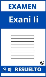 Examen Exani Ii