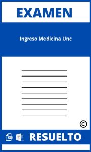 Examen Ingreso Medicina Unc